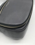 Marc Jacobs Stone Gray Pebbled Leather Recruit Nomad Saddle Bag