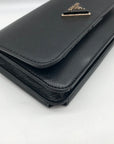Guess Black Textured Noelle Flap Mini Crossbody