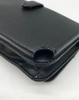 Guess Black Textured Noelle Flap Mini Crossbody