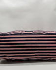 Madden Girl Navy And Pink Striped Weekender Travel Duffel Bag