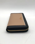 Kate Spade Color-blocked Saffiano Leather Zip-Around Wallet