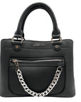 Madden NYC Black Chain Convertible Satchel Bag