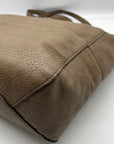 Joy Susan Taupe Vegan Leather Large Tote Bag