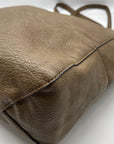 Joy Susan Taupe Vegan Leather Large Tote Bag