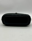 Coach Vintage Black Signature Canvas Clip Shoulder Bag