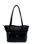 Giani Bernini Black Faux Leather Medium Shoulder Bag