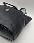 Giani Bernini Black Faux Leather Medium Shoulder Bag