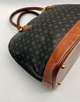 Pollini Monogram Print Pebbled Leather Wallet And Reversible Handbag