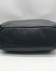 Donna Karan Black Pebbled Leather Seacliff Tote Bag