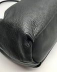 Donna Karan Black Pebbled Leather Seacliff Tote Bag
