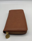 Style & Co Tortoise Shell Whip-Stitch Zip Wallet