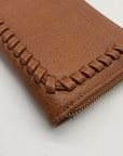 Style & Co Tortoise Shell Whip-Stitch Zip Wallet