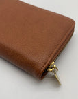 Style & Co Tortoise Shell Whip-Stitch Zip Wallet
