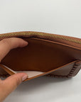 Style & Co Tortoise Shell Whip-Stitch Zip Wallet
