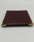 Cartier Vintage Burgundy Smooth Leather Bifold Wallet