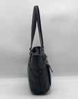 Giani Bernini Black Pebbled Tote Bag