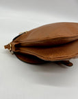 MMS Brands Brown Small Faux Leather Crossbody Bag