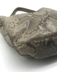Michael Kors Fulton Angora Python Embossed Medium Chain Hobo Bag