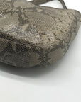 Michael Kors Fulton Angora Python Embossed Medium Chain Hobo Bag