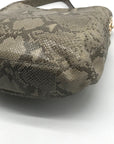 Michael Kors Fulton Angora Python Embossed Medium Chain Hobo Bag