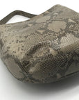 Michael Kors Fulton Angora Python Embossed Medium Chain Hobo Bag