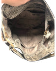 Michael Kors Fulton Angora Python Embossed Medium Chain Hobo Bag