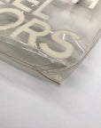Michael Kors Clear Plastic Graphic Logo Print Tote Bag