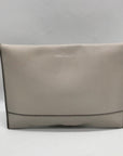Rebecca Minkoff Gray Leather Leo Envelope Clutch