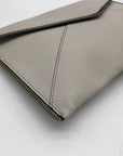Rebecca Minkoff Gray Leather Leo Envelope Clutch