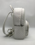 Michael Kors Optic White Coated Canvas Bex Medium Backpack