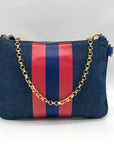 Draper James Red & Blue Denim 'Go Y'all' Shoulder Bag