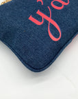Draper James Red & Blue Denim 'Go Y'all' Shoulder Bag
