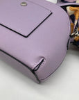 Steve Madden Purple Dome Crossbody With Floral Scarf