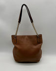 Michael Kors Brown Pebbled Leather Handbag