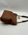 Michael Kors Brown Pebbled Leather Handbag