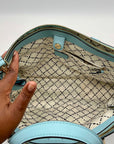 Kate Spade Saffiano Leather Baby Blue Newbury Lane Miles Tote Bag