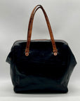 Furla Doctor-Style Black And Brown Leather Satchel Bag