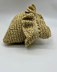 Aqua Gypsy Tan Straw Raffia Crossbody Bag