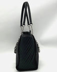 Steve Madden Black Faux Leather Tote with Pouch
