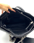 Steve Madden Black Faux Leather Tote with Pouch