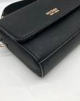 Guess Black Mini Lyndi Mini Flap Crossbody Bag