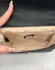 Guess Black Mini Lyndi Mini Flap Crossbody Bag