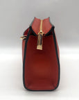 Michael Kors Burnt Orange Pebbled Leather Medium Valerie Crossbody Bag