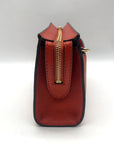 Michael Kors Burnt Orange Pebbled Leather Medium Valerie Crossbody Bag