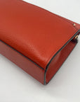 Michael Kors Burnt Orange Pebbled Leather Medium Valerie Crossbody Bag