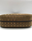 Michael Kors Husk Pebbled Leather Studded Nolita Hobo Shoulder Bag