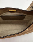 Michael Kors Husk Pebbled Leather Studded Nolita Hobo Shoulder Bag