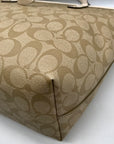 Coach Beige Monogram Signature Coated Canvas City Zip Tote Bag F58292