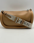 JW Anderson Beige Pebbled Leather Crossbody