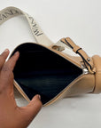 JW Anderson Beige Pebbled Leather Crossbody